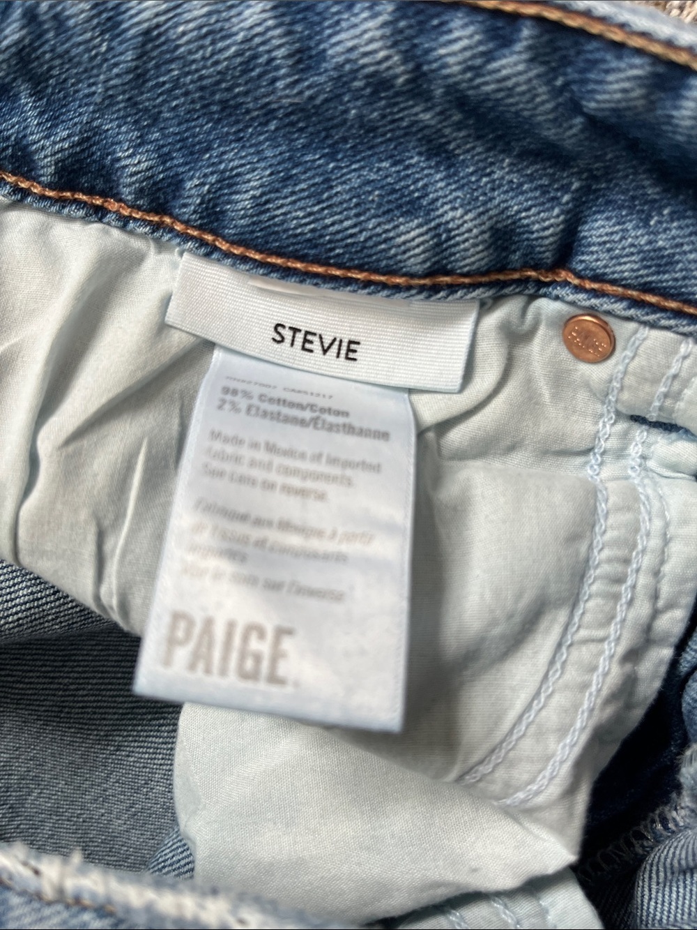 PAIGE Women's Stevie Straight Jeans in Light Blue Wash - Picture 4 of 4